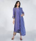 Neelam blue kurta set