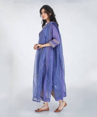 Neelam blue kurta set 2