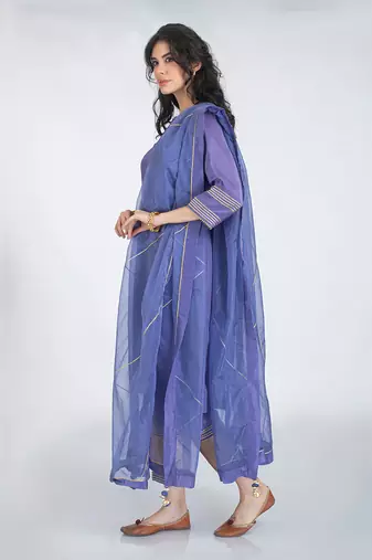 Neelam blue kurta set