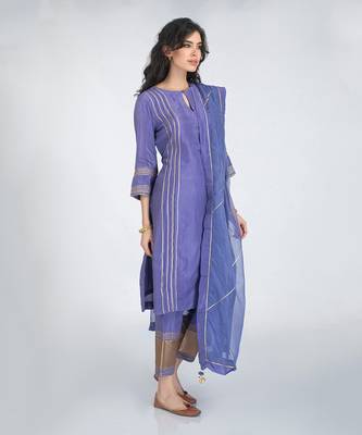 Neelam blue kurta set 4