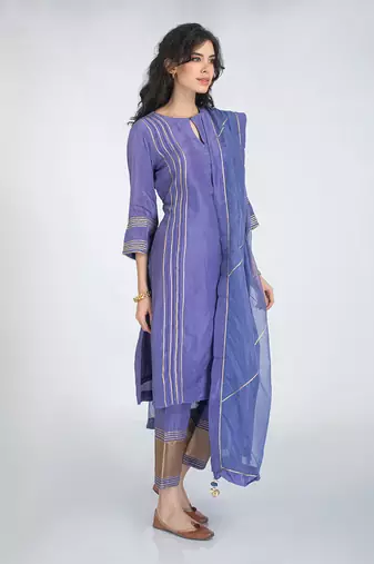 Neelam blue kurta set