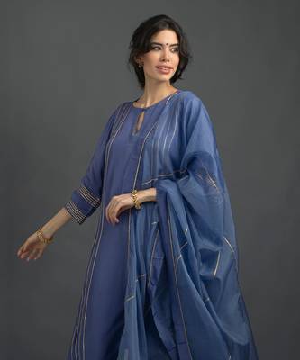 Neelam blue kurta set 5