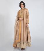 Rose beige kurta set