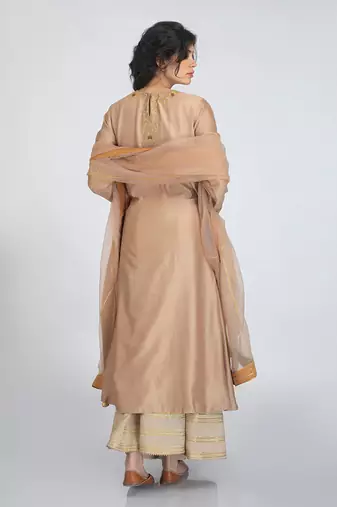 Rose beige kurta set