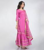Taffy pink kurta set