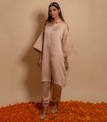 Rose beige kurta set