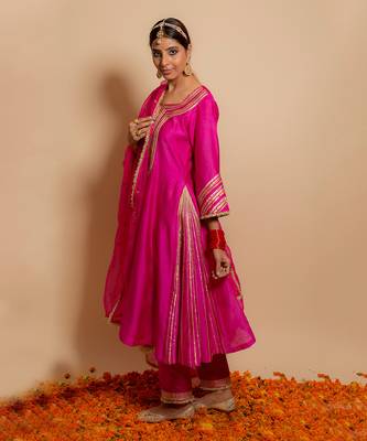 Fusia pink kurta set 2