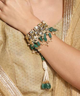 White square polki pochi bracelet 1