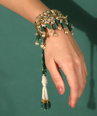 White square polki pochi bracelet 2