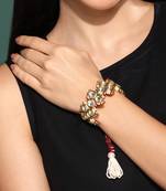 Red honeycomb pochi bracelet