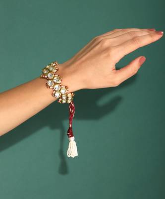 Red honeycomb pochi bracelet 2