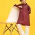 Maroon Stripes Cotton Jacquard Kurta Pajama Set for Boys\\Traditional Wear