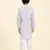 White Stripes Cotton Jacquard Kurta Pajama Set for Boys\\Traditional Wear