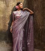 Lilac Tissue Saree