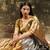 Gold and Silver Dual Handloom Tissue Saree Without Blouse