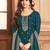 Dark Teal Embroidered Designer Salwar Suit
