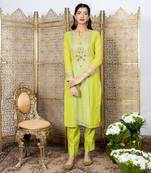 Green kurta set