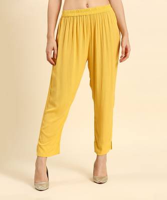Yellow crepe wrinkle kurta set 5