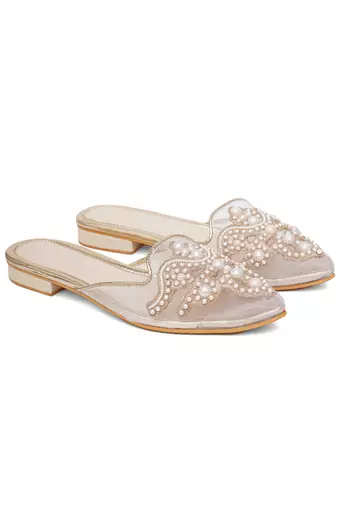 Cream marylin mule