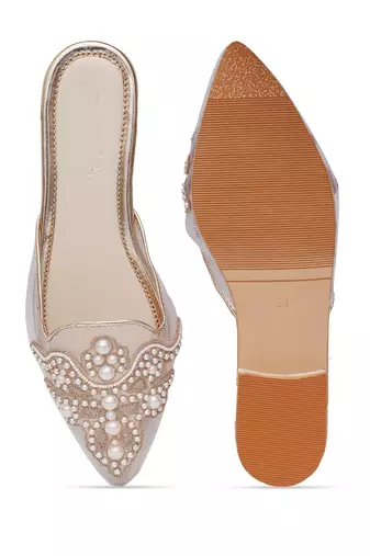 Cream marylin mule