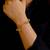 Gold Plated Quirky Crystal Studded Handmade Green Bracelet By Shaalin Jewellery
