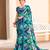 Multicolor Georgette Saree With Fancy Border And Blouse Material