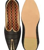 Desi colour mens ethnic footwear sherwani jutti-black
