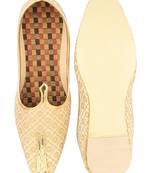 Desi colour mens ethnic footwear sherwani jutti-gold circle