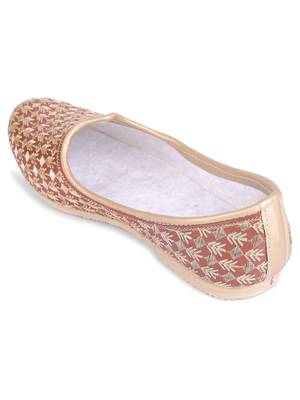 Desi colour mens ethnic footwear sherwani jutti-maroon heavy emb-1 3
