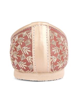 Desi colour mens ethnic footwear sherwani jutti-maroon heavy emb-1 5