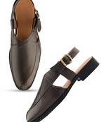 Desi colour mens ethnic footwear faux leather-brown sandals