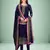 Trendmalls Blue Georgette Embroidery Work Salwar Suit with Duppata 3 Pieces Set