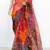 Red Pure Cotton JP Munga Kota Digital Printed Handwoven Saree Without Blouse by AMG Square