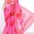 Pink Pure Cotton JP Munga Kota Chunri Printed Handwoven Saree Without Blouse by AMG Square