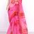 Pink Pure Cotton JP Munga Kota Chunri Printed Handwoven Saree Without Blouse by AMG Square