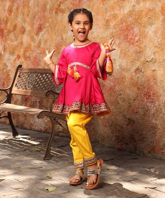 Pink kurti set 2
