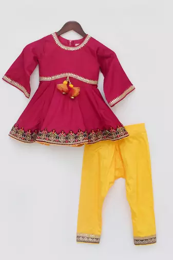 Pink kurti set