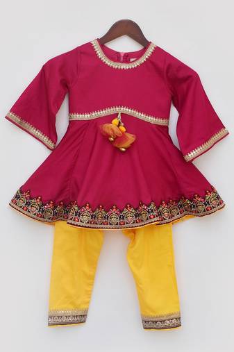 Pink kurti set