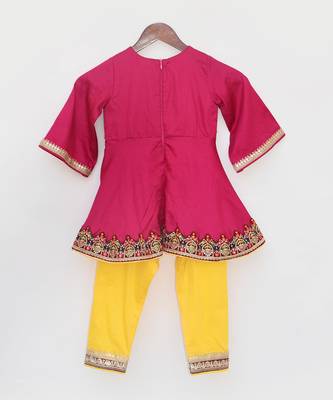 Pink kurti set 5
