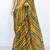 Multi-Color Pure Cotton Kota Doria Lahariya Print Handwoven Saree Without Blouse by AMG Square