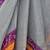 Grey Pure Cotton Kota Doria Chunri Print Handwoven Saree Without Blouse by AMG Square