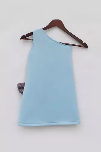 Blue lycra dress