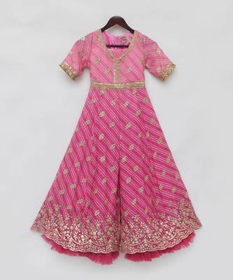 Pink bandhaj jumpsuit 3