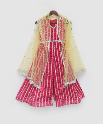 Pink embroidered jumpsuit 4