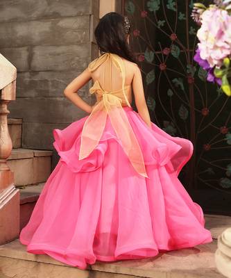 Pink ruffel skirt set 2