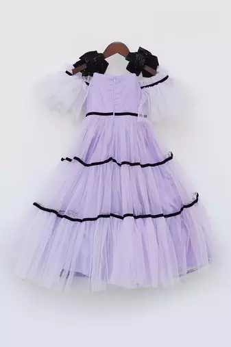 Lilac net gown