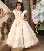 Off white butterfly gown