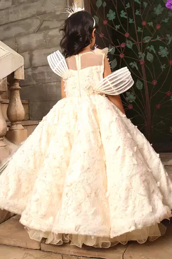 Off white butterfly gown