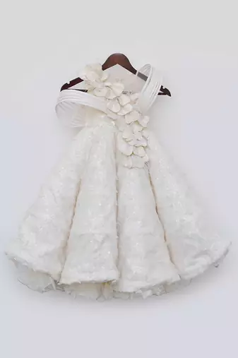 Off white butterfly gown