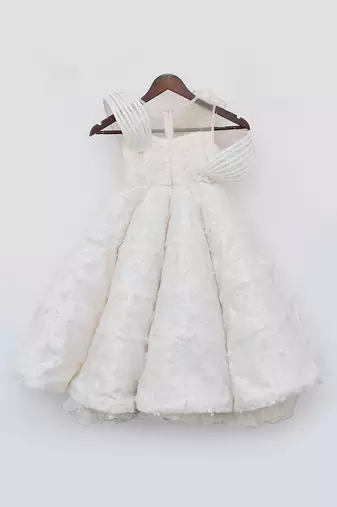 Off white butterfly gown